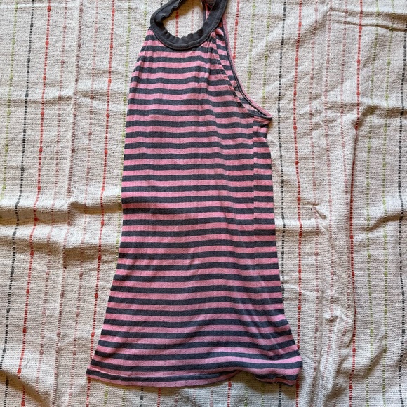 FREE PEOPLE STRIPED PINK & PURPLE TANK SIZE MEDIUM STRETCH KNIT - Picture 12 of 13